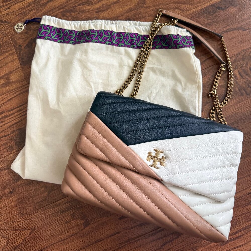 Tory Burch Women's Kira Chevron Convertible Shoulder Bag Colorblock